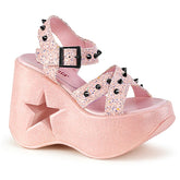 5" Platform DYNAMITE-02 Baby Pink Glitter